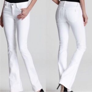 Joe's Jeans White Stretch Midrise Bootcut Jeans Size 26